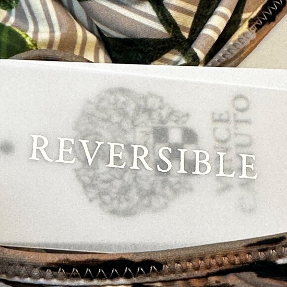 Vince Camuto Reversible One-Piece Swimsuit Leopard & Palm Print Size 14 Women's - Picture 7 of 9